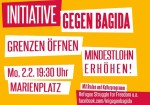 Kundgebung gegen BAGIDA: „Grenzen öffnen, Mindestlohn erhöhen – eine bessere Gesellschaft für und mit Geflüchteten!“