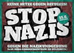 Keine Hetze gegen Refugees! Gegen die Nazikundgebung.