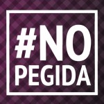 Gegen den Pegida-Marsch