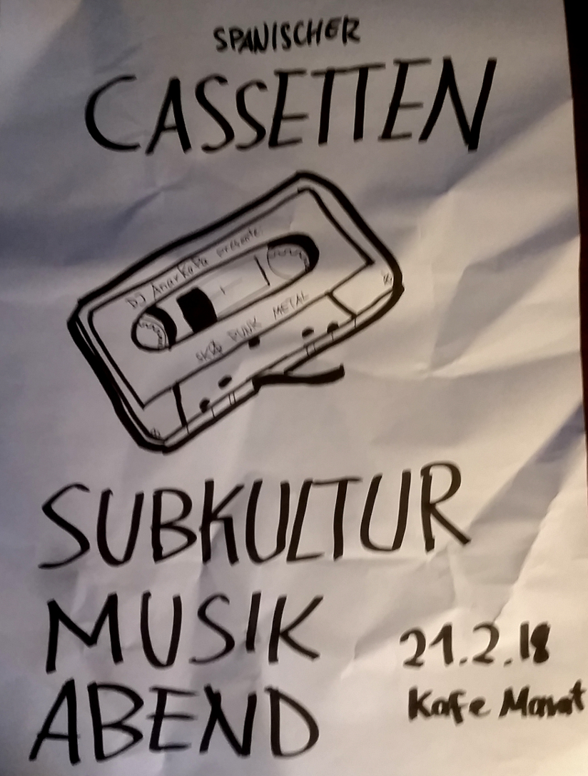 Mittwochskafe: Spanischer Cassetten Subkultur Musik Abend
