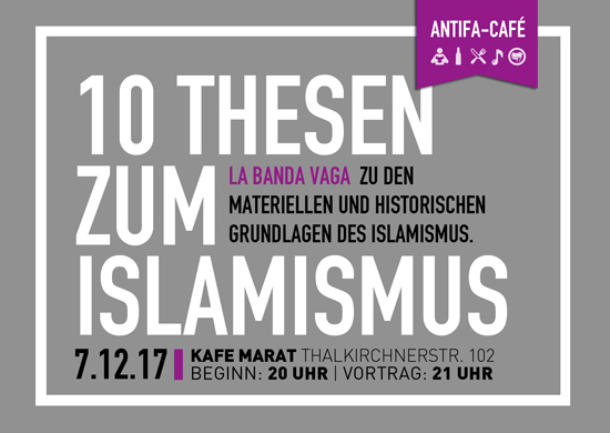 Antifa-Café: 10 Thesen zum Islamismus