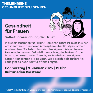 Gesundheit für Frauen/ FLINTA* – Selbstuntersuchung der Brust