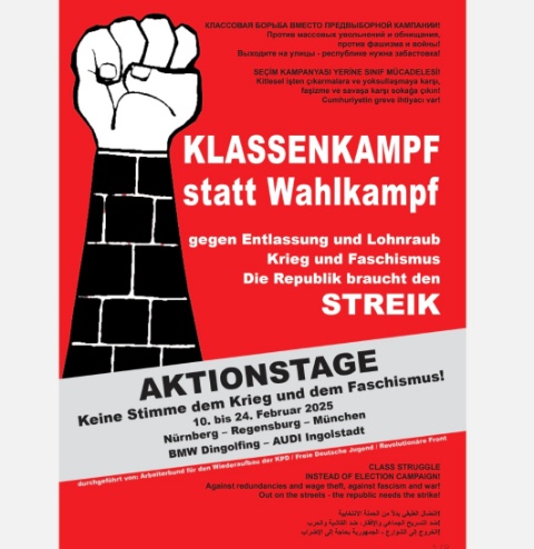 Demo Keine Stimme dem Krieg und Faschismus