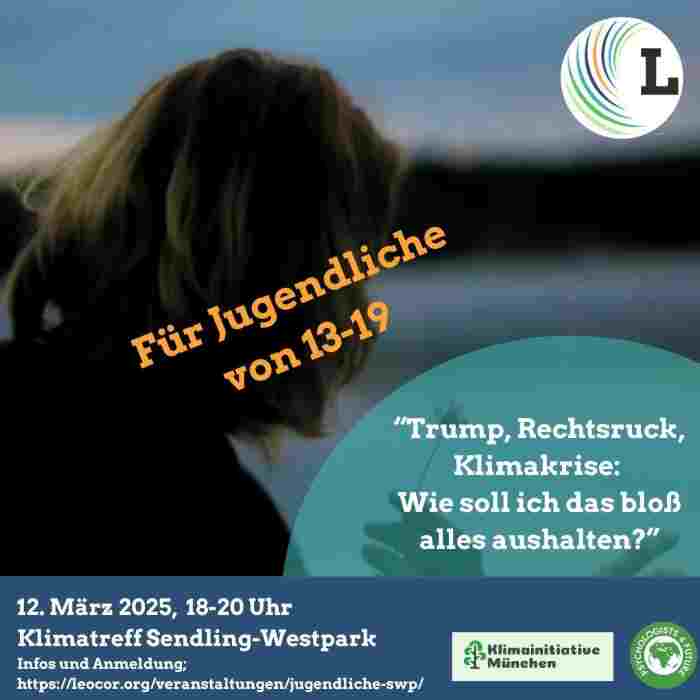 Trump, Rechtsruck, Klimakrise: Wie soll ich das bloß aushalten? - Für Jugendliche von 13-19 Jahren